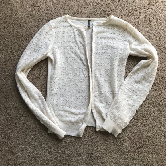 Creamy white small naf naf cardigan - Picture 3 of 6